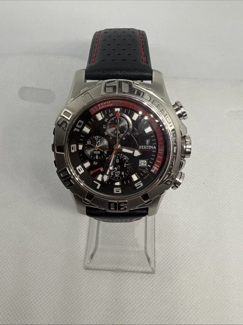 Festina Tour de France F16183 Men's 43mm SS Chrono Tachymeter Watch WR100M